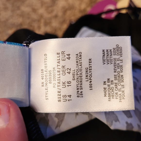 Caribbean Joe Leopard Tankini Top - Picture 11 of 11